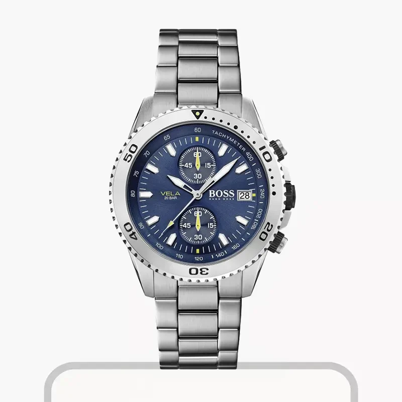 Hugo Boss Vela Series Chronograph Blue Dial Men's Watch- 1513775